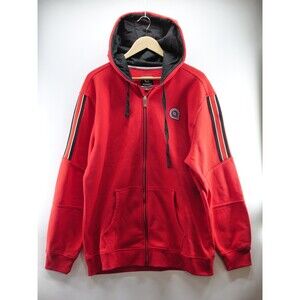 Jacket Akademiks Red/Black hoodie jacket‎ Warm Up Size XL